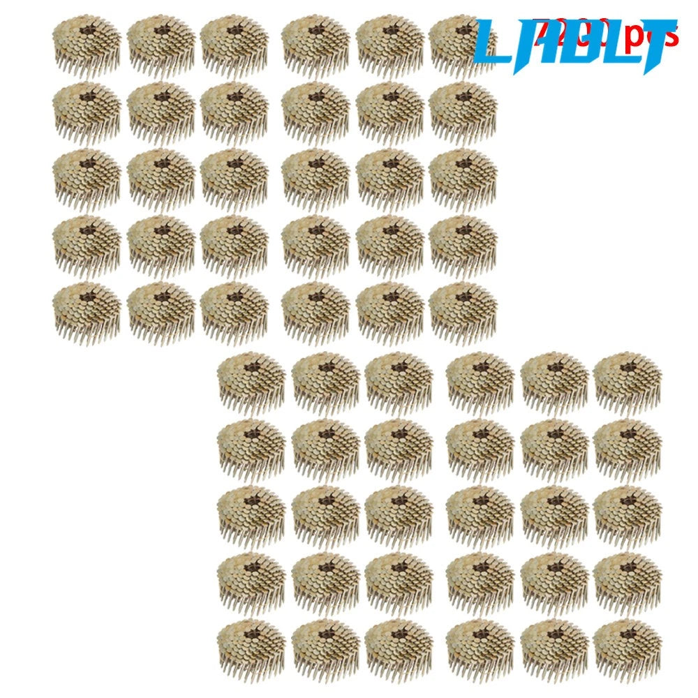 Coil Roofing Nails 7200 Pcs 1-3/4" 15 Degree Galvanized 3/8" Head