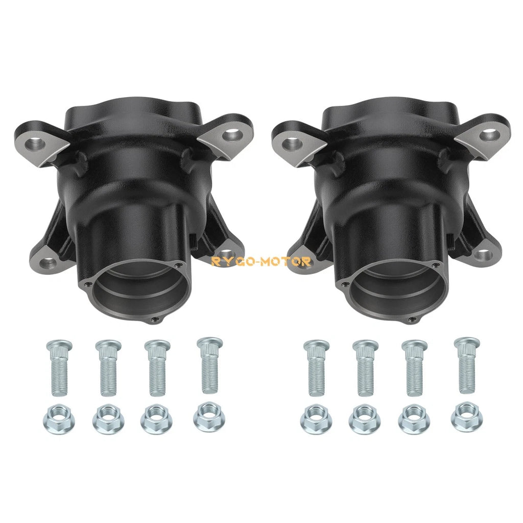2 Front Wheel Hubs Kit for Polaris Xplorer Worker Big Boss Ranger Sportsman 500 (1996–2007)