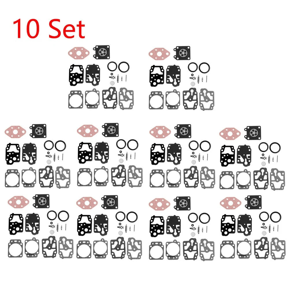 Set of 10 Carburetor Gasket Kit for Honda GX22 GX31 (WALBRO K20-WYL)