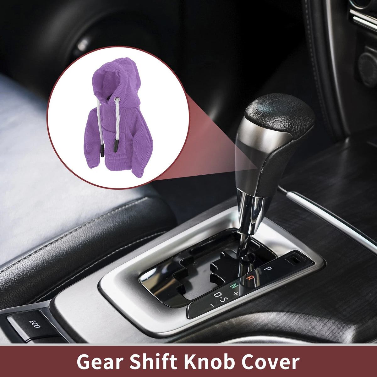 Hoodie Style Manual Gear Shift Knob Cover for Universal Fit (1 Pc)