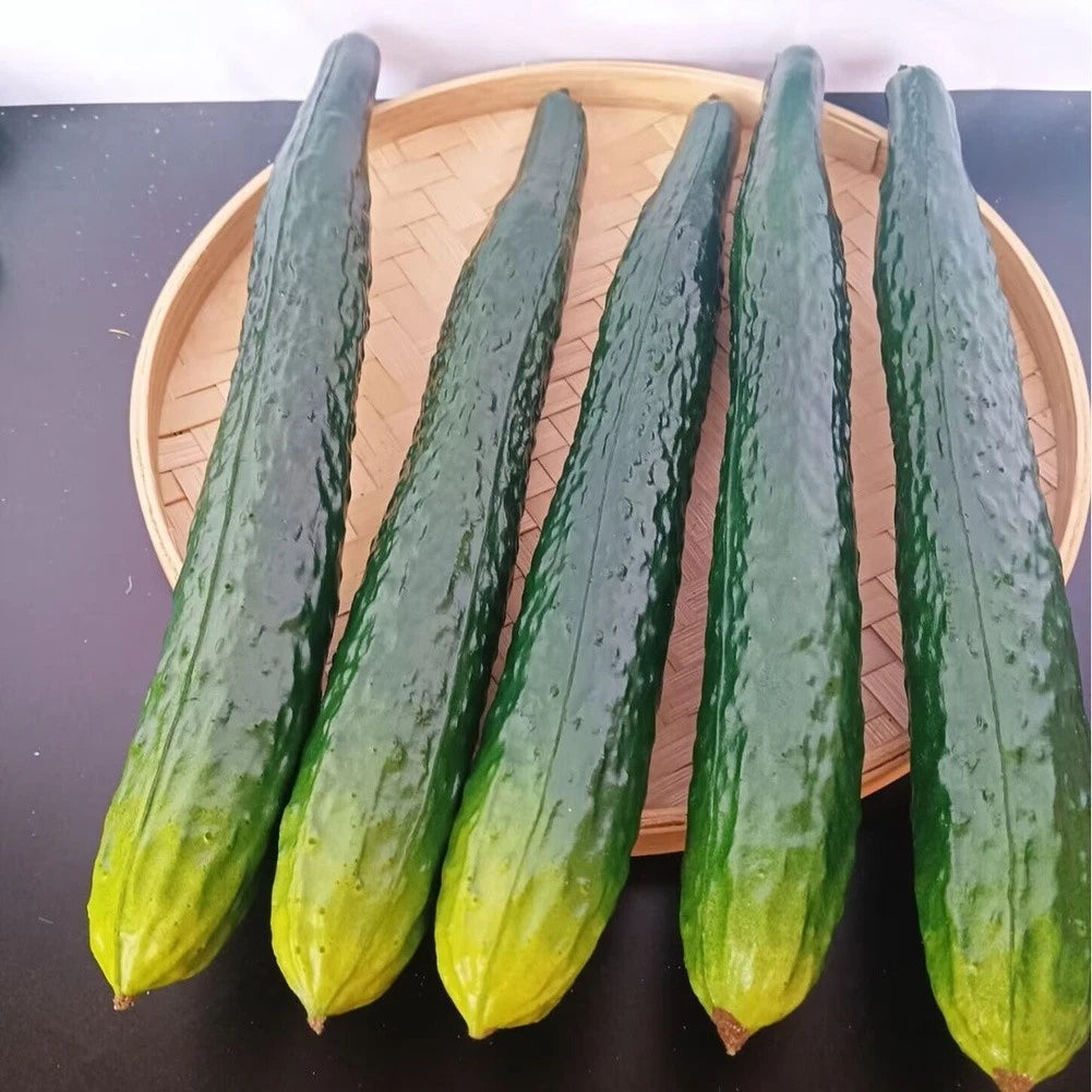 Set of 2 PU Cucumber Models for Photography and Window Display Decor
