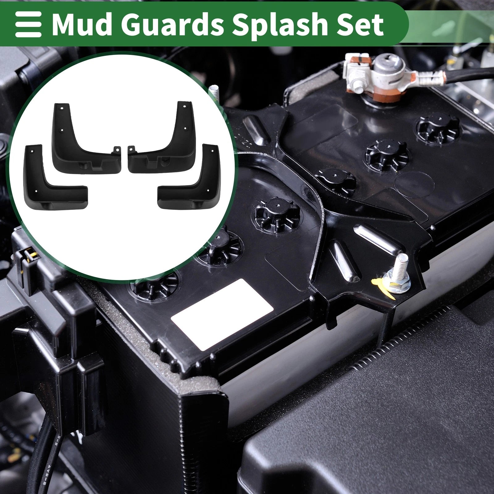 Mud Flaps Splash Guards for Kia Niro (2016–2021) W/ Mount Accessories