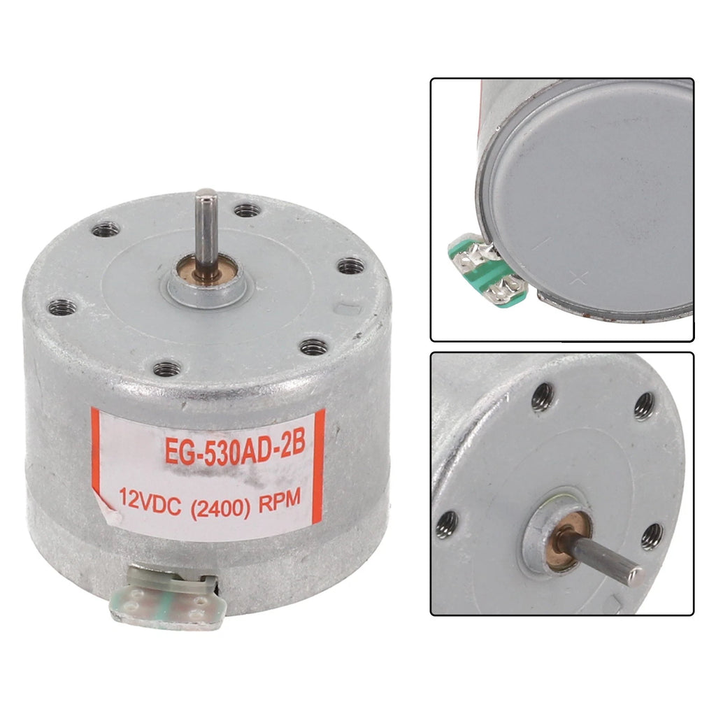 DC 12V Spindle Motor for Continuous Use (8.0g-cm Torque)