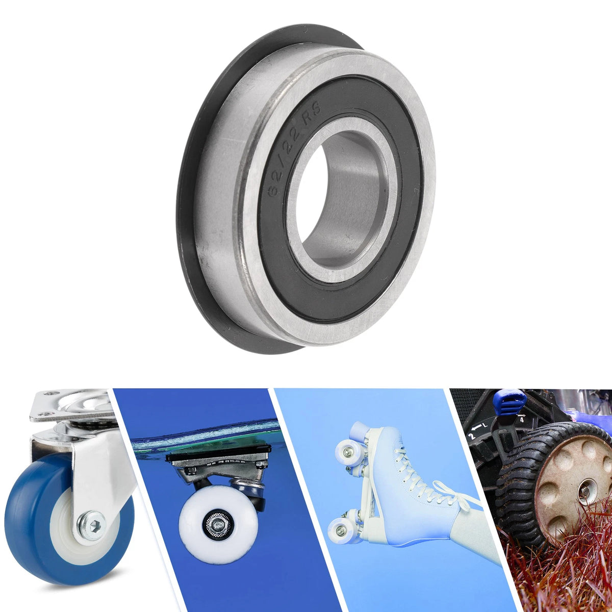 Deep Groove Ball Bearing 22x50x14mm for Scooter Skateboard (1 Pc)