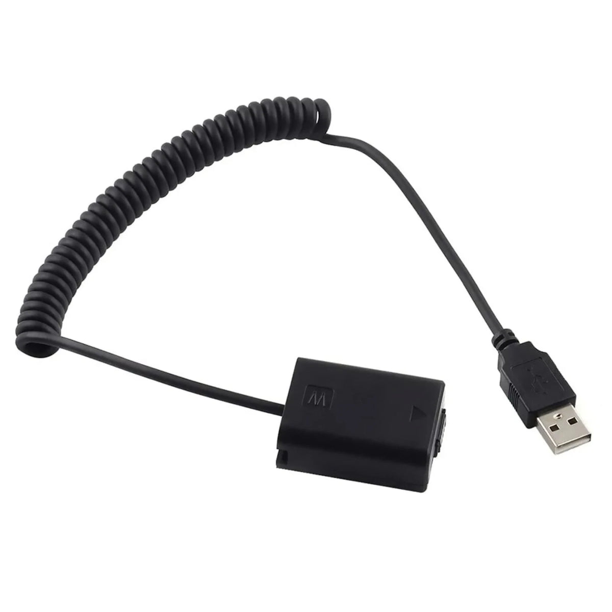 NP-FW50 Dummy Battery Adapter USB Cable for Sony A5000, A3000, NEX5, NEX7, DSC-RX10