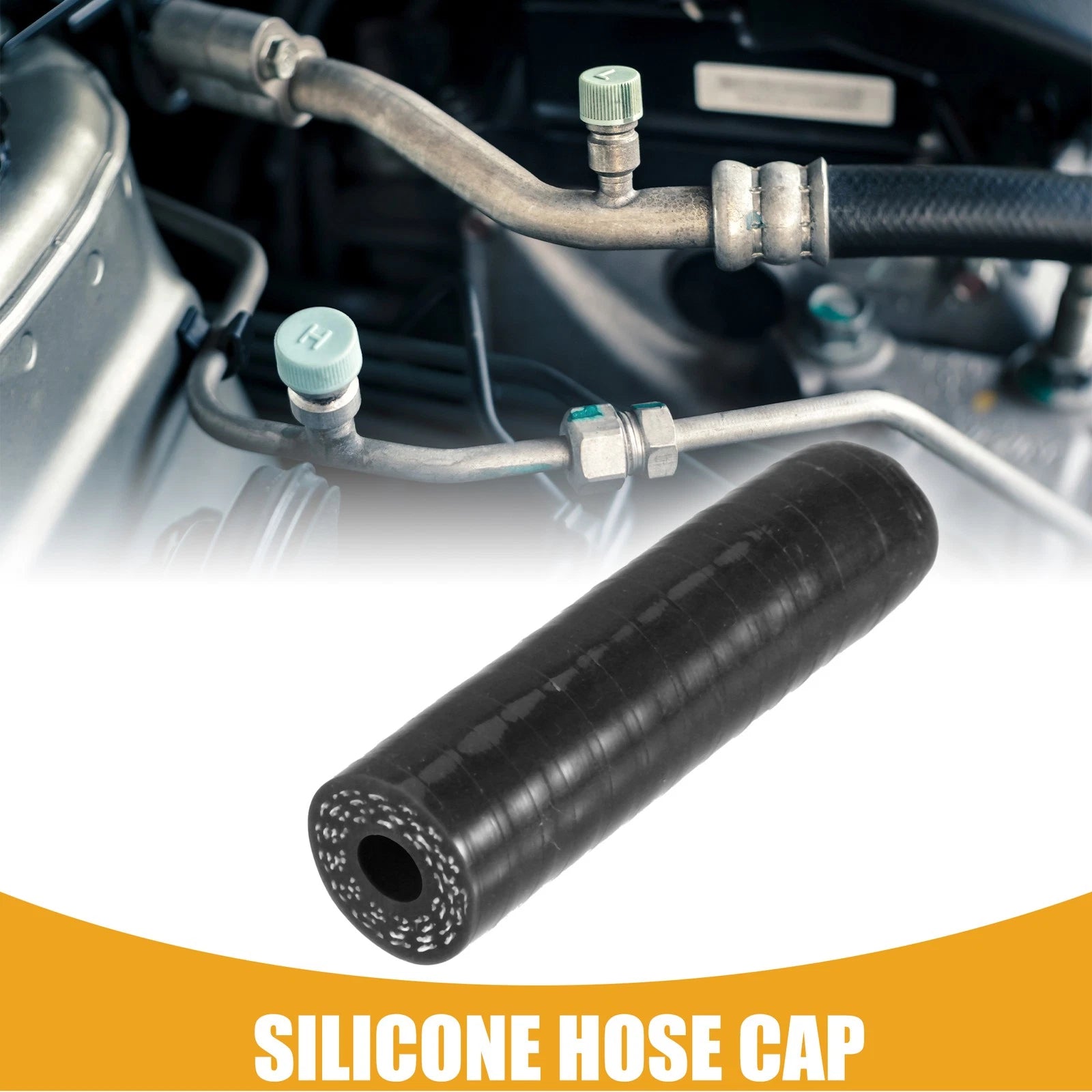 Universal Silicone Coolant Cap Intake Vacuum Hose End Plug 6mm (0.24")
