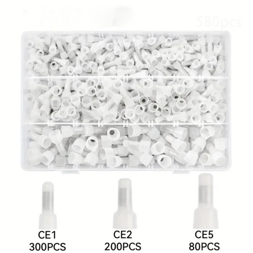CE125 Nipple Type Closed End Cap Crimp Terminal for Electrical Projects