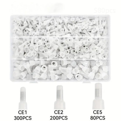 CE125 Nipple Type Closed End Cap Crimp Terminal for Electrical Projects