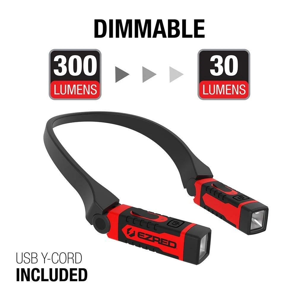 EZRED NK15 Anywear Rechargeable Neck Light for Hands-Free Lighting