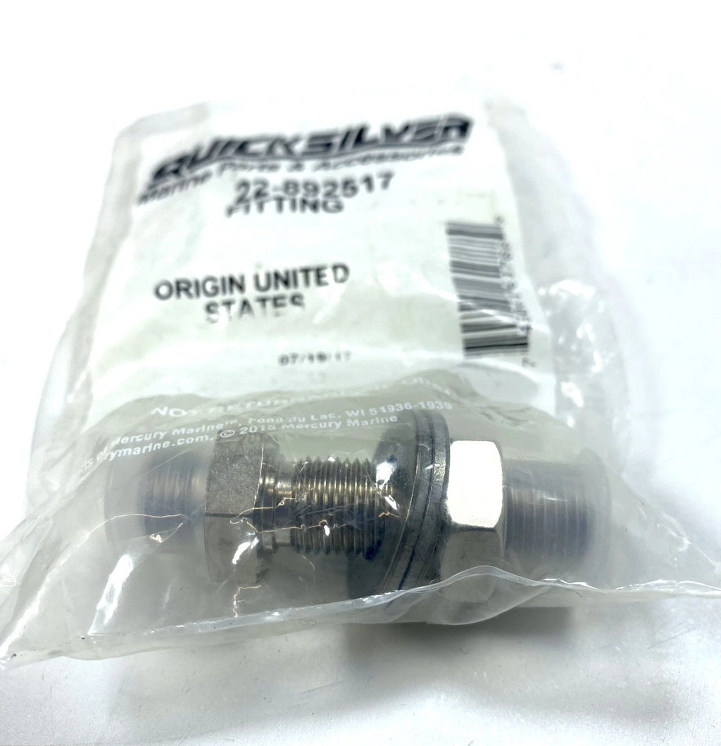 Quicksilver Bulk Head Fitting for (22-892517)