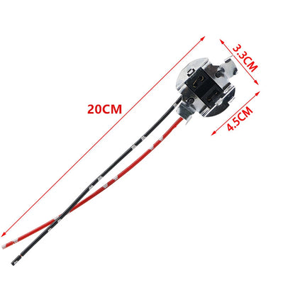 2X H7 Halogen Lamp Connector Socket Wire Adapter for