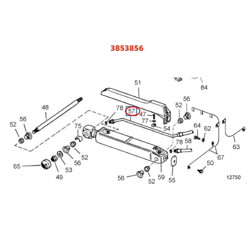 Power Trim Hose for Volvo Penta SX Models & Cobra (983948, 985616, 3853856)