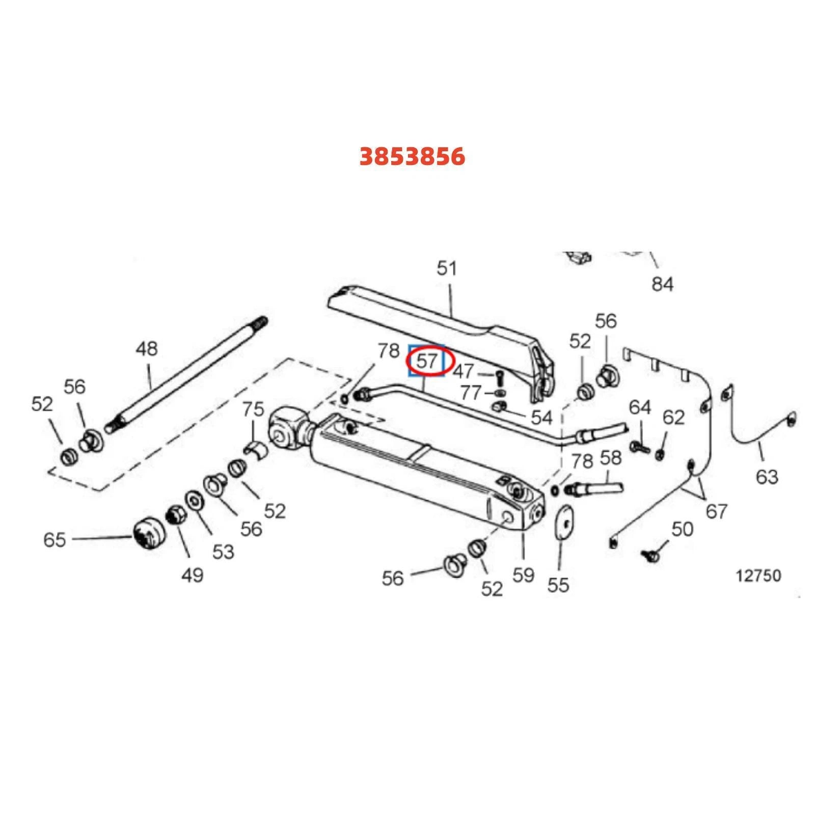 Power Trim Hose for Volvo Penta SX Models & Cobra (983948, 985616, 3853856)