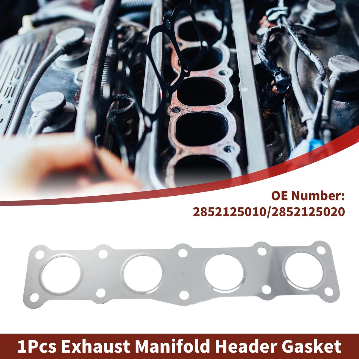 Exhaust Manifold Header Gasket Replacement for Hyundai Santa Fe (2010–2020)