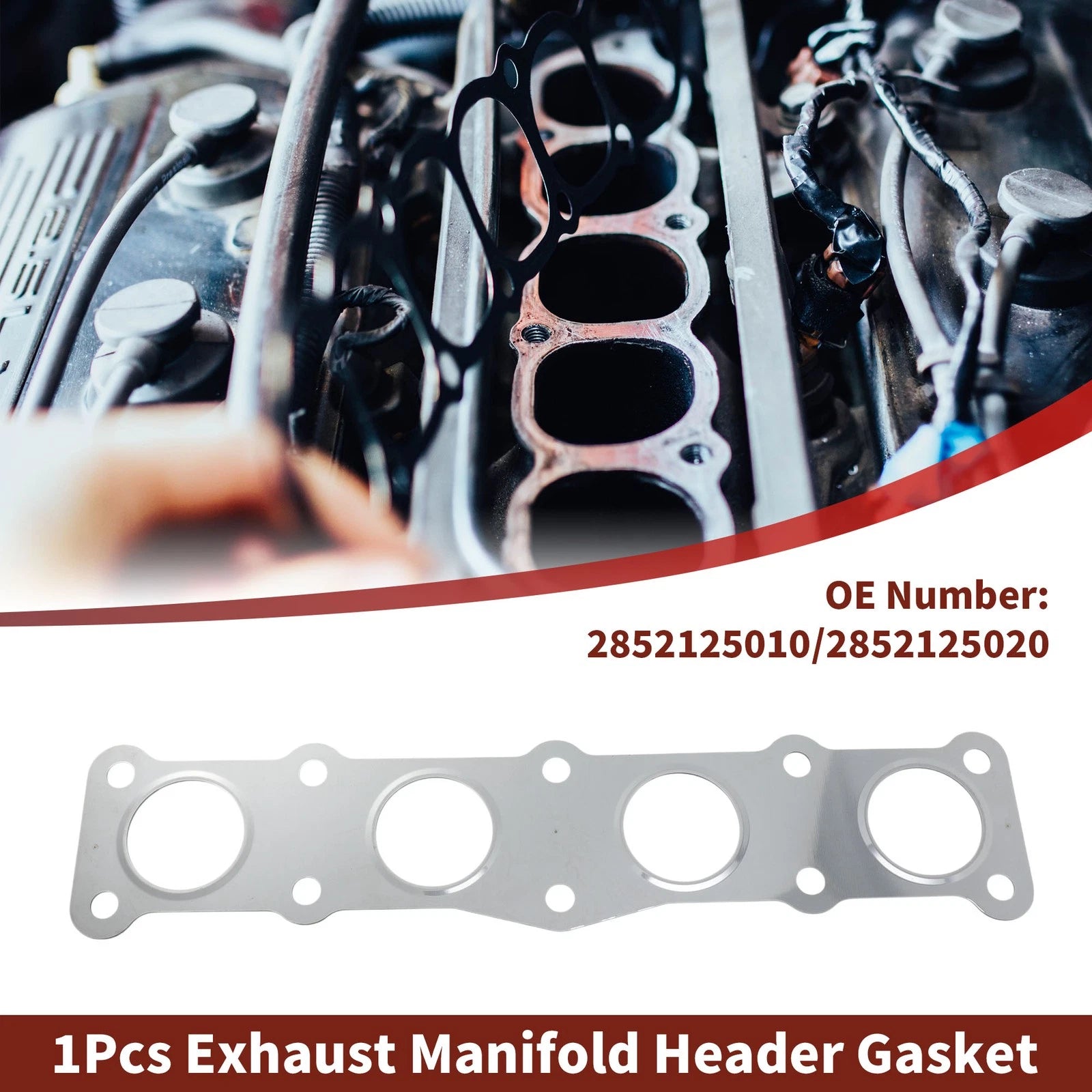 Exhaust Manifold Header Gasket Replacement for Hyundai Santa Fe (2010–2020)