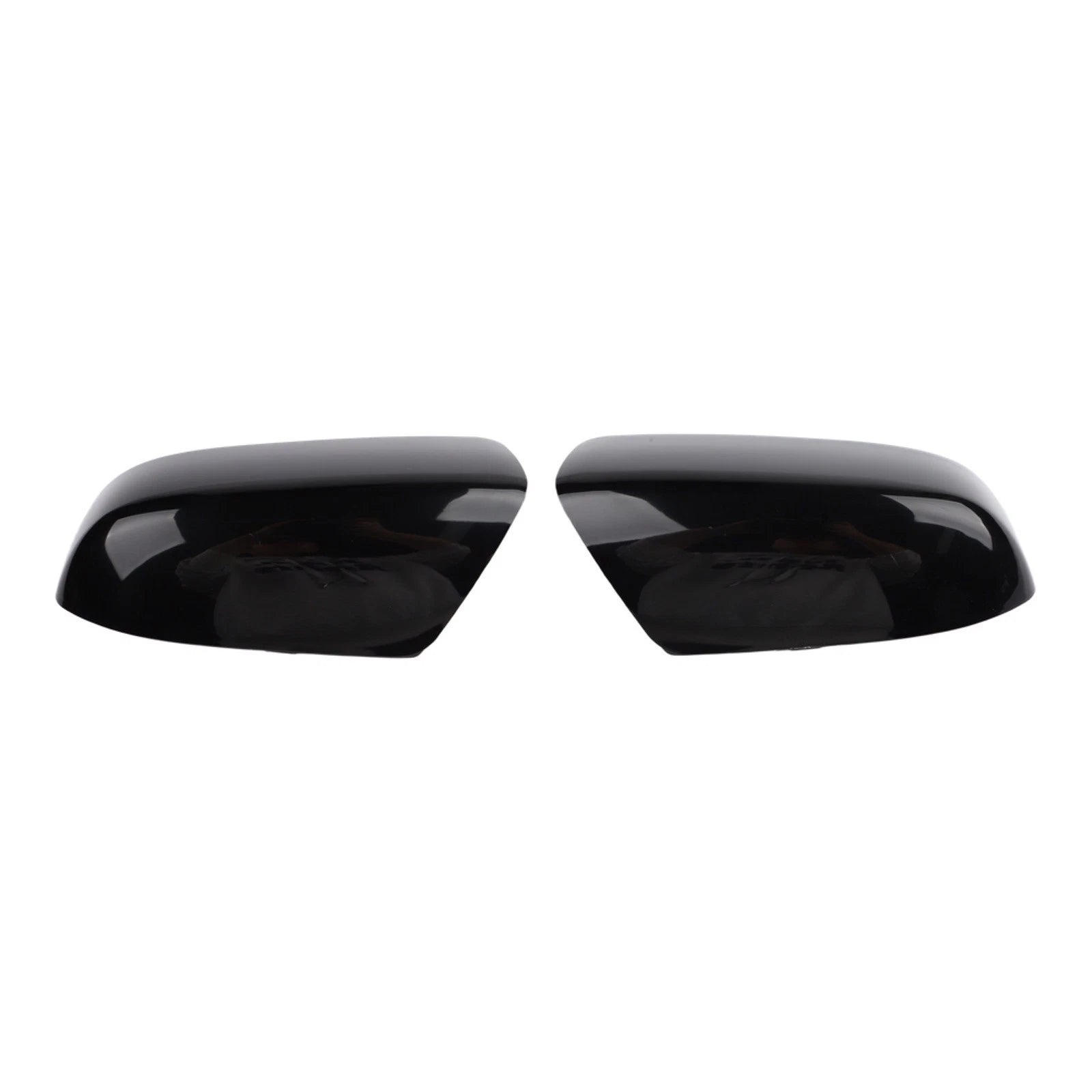 Mirror Cover for - Gloss Black, 1 Pair, ABS Plastic