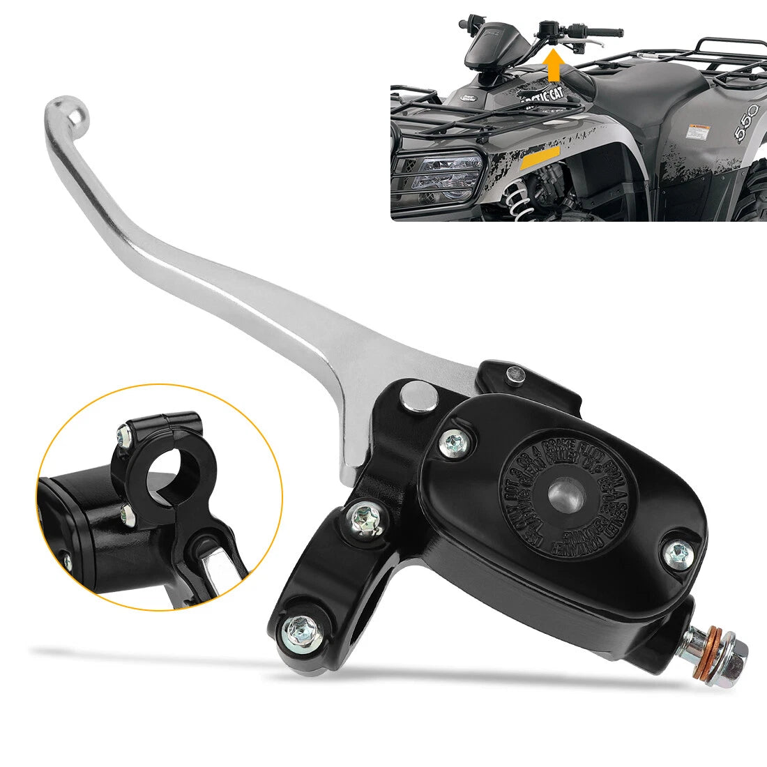 Front Left Brake Master Cylinder 3313-316 for Arctic Cat ATV XR 500/550/700 (2015)