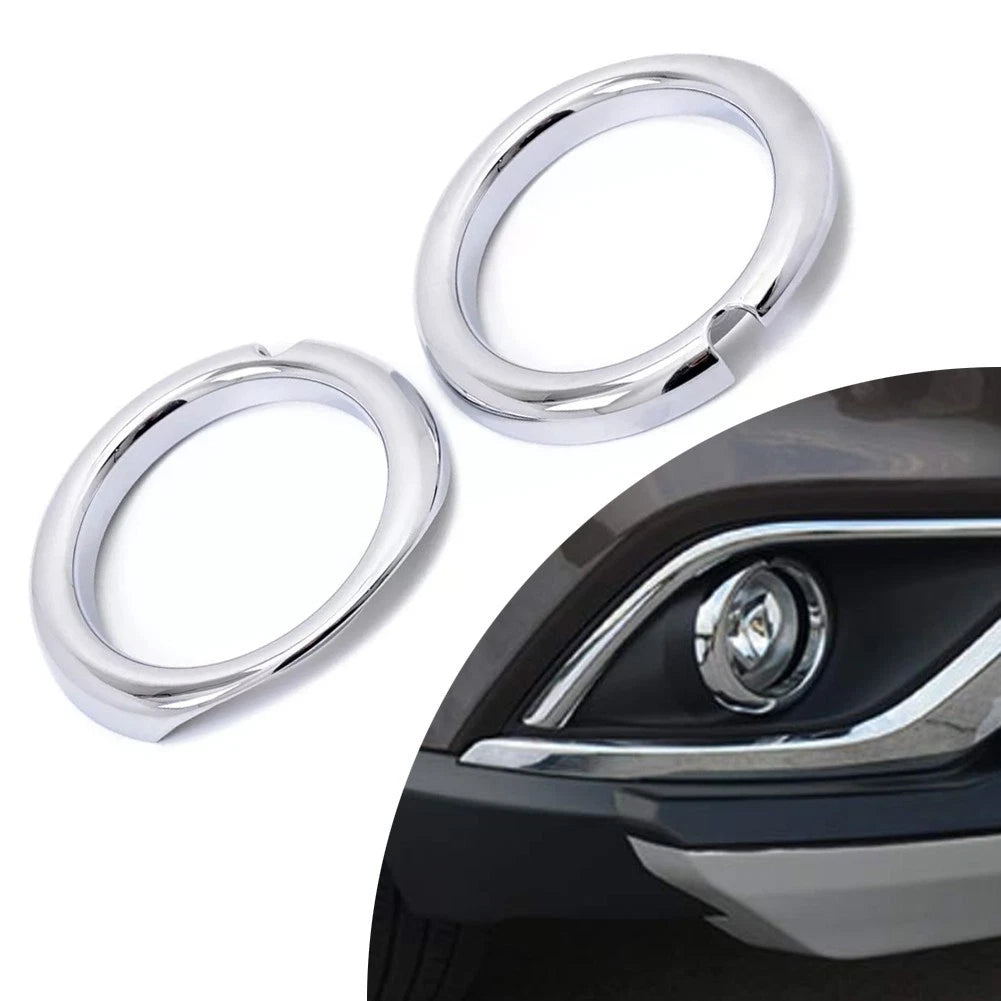 2Pcs ABS Front Fog Light Covers for Mitsubishi Outlander (2016–2021)