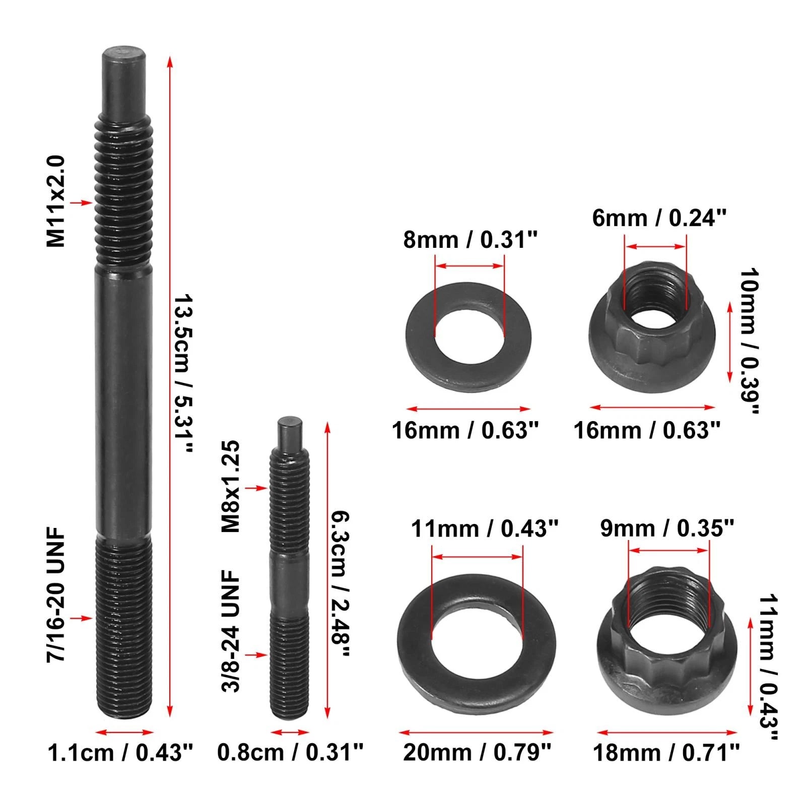 Cylinder Head Stud Kit Replacement for Chevy LS1 LS6 5.3L 5.7L 2004-2006