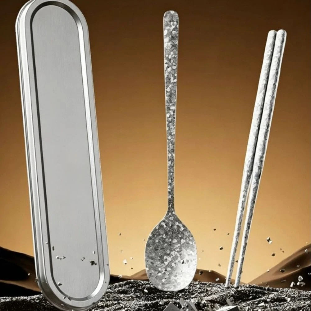 Set of 4 Lightweight Pure Titanium Tableware Rust Resistant