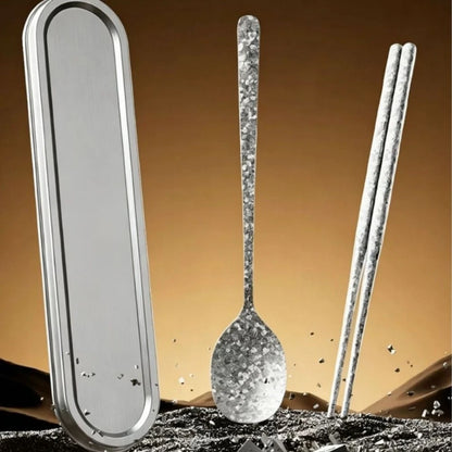 Set of 4 Lightweight Pure Titanium Tableware Rust Resistant