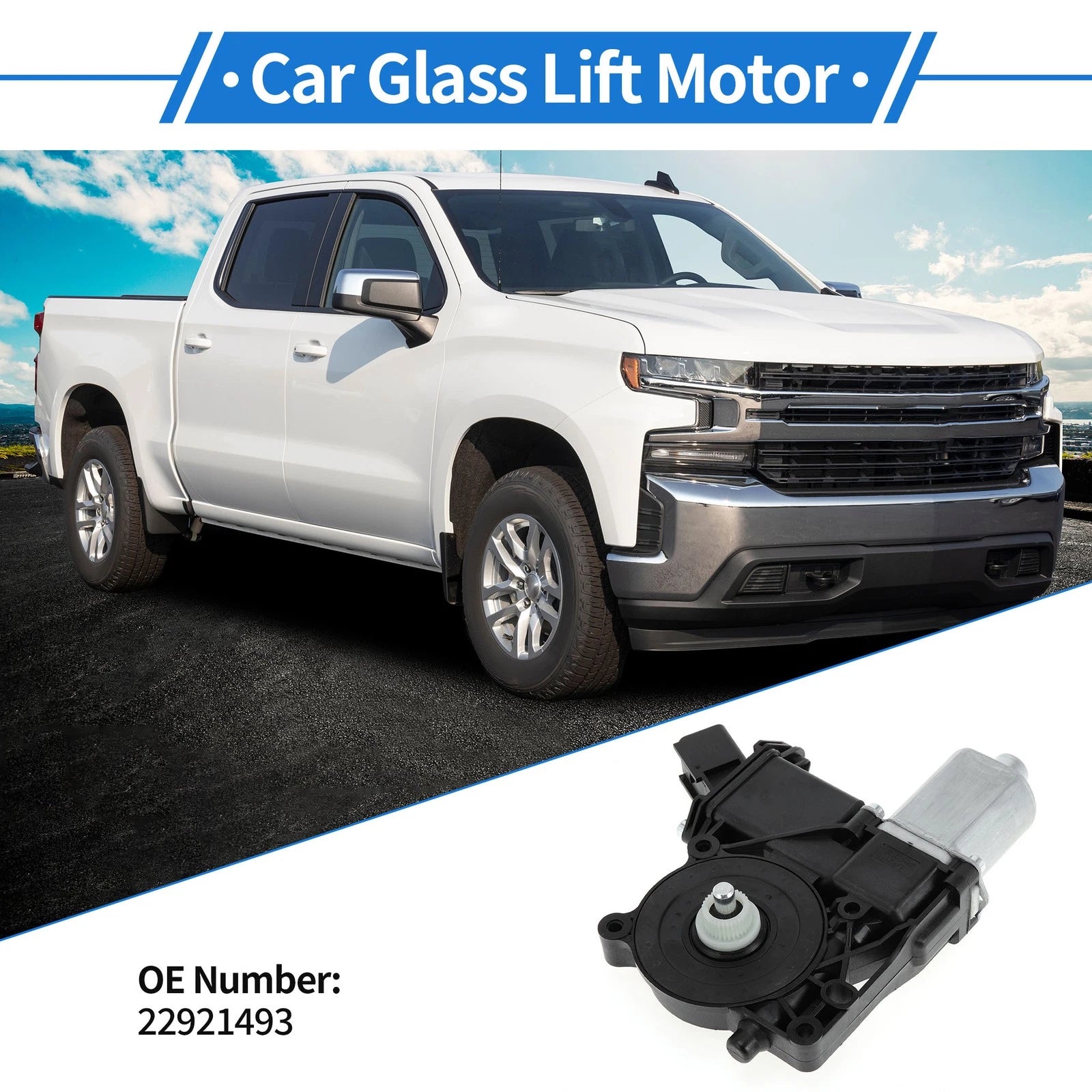 Power Window Regulator Lift Motor Replacement for Chevrolet Silverado 1500 (2014–2018)
