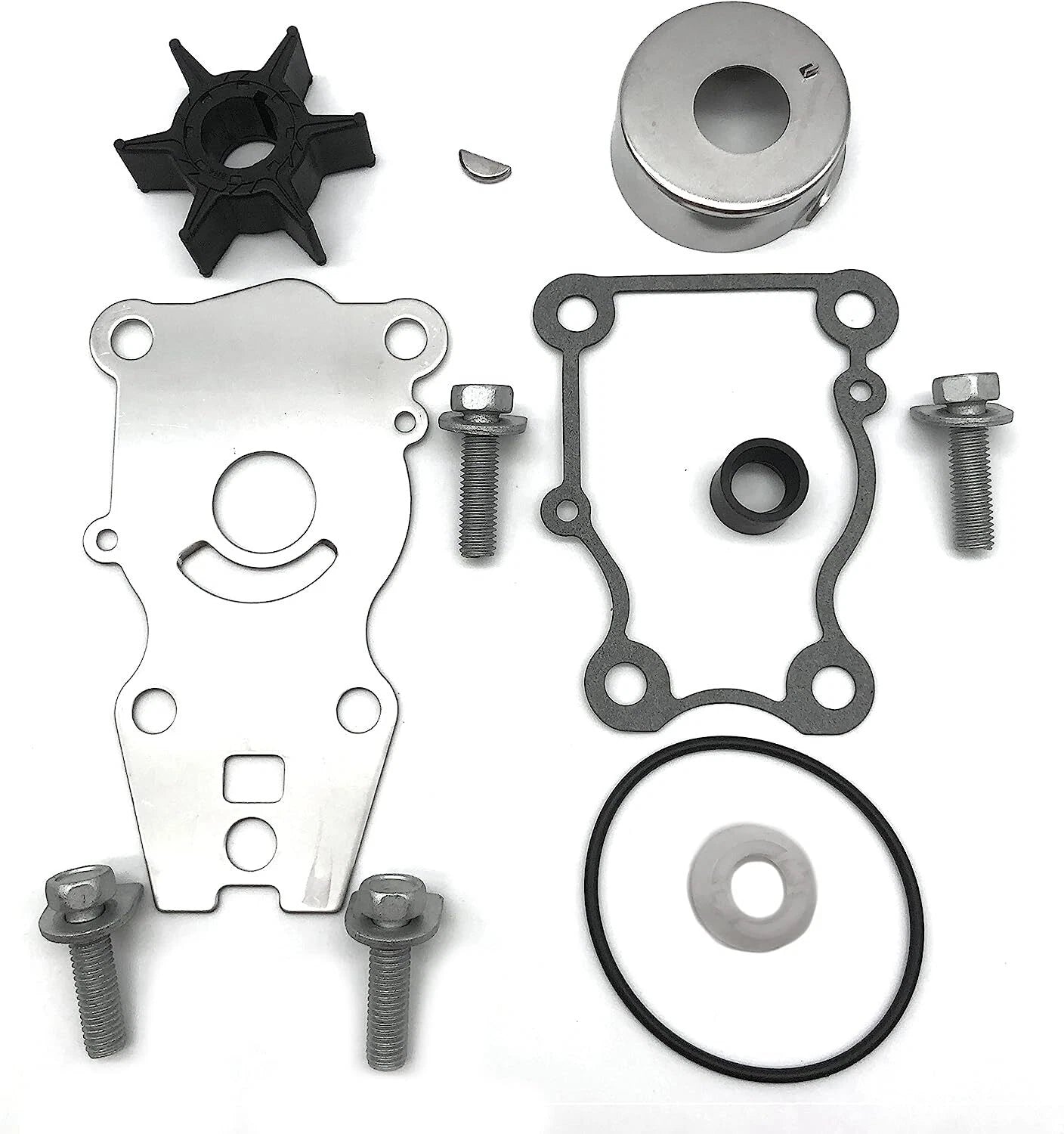Water Pump Impeller Kit for Yamaha 25 30 40 HP 4-Stroke (66T-W0078-00, 18-3440)