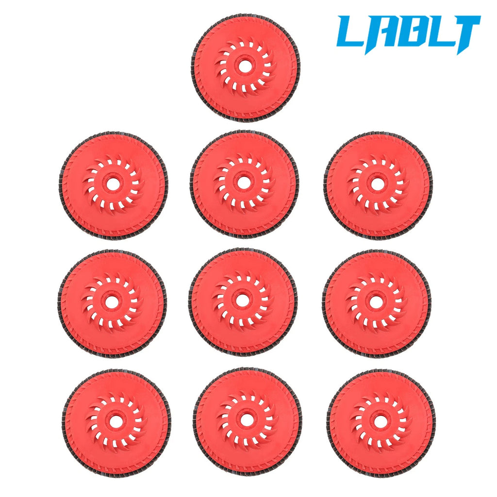 10X T29 4-1/2" × 7/8" 40 Grit Ceramic Flap Sanding Discs