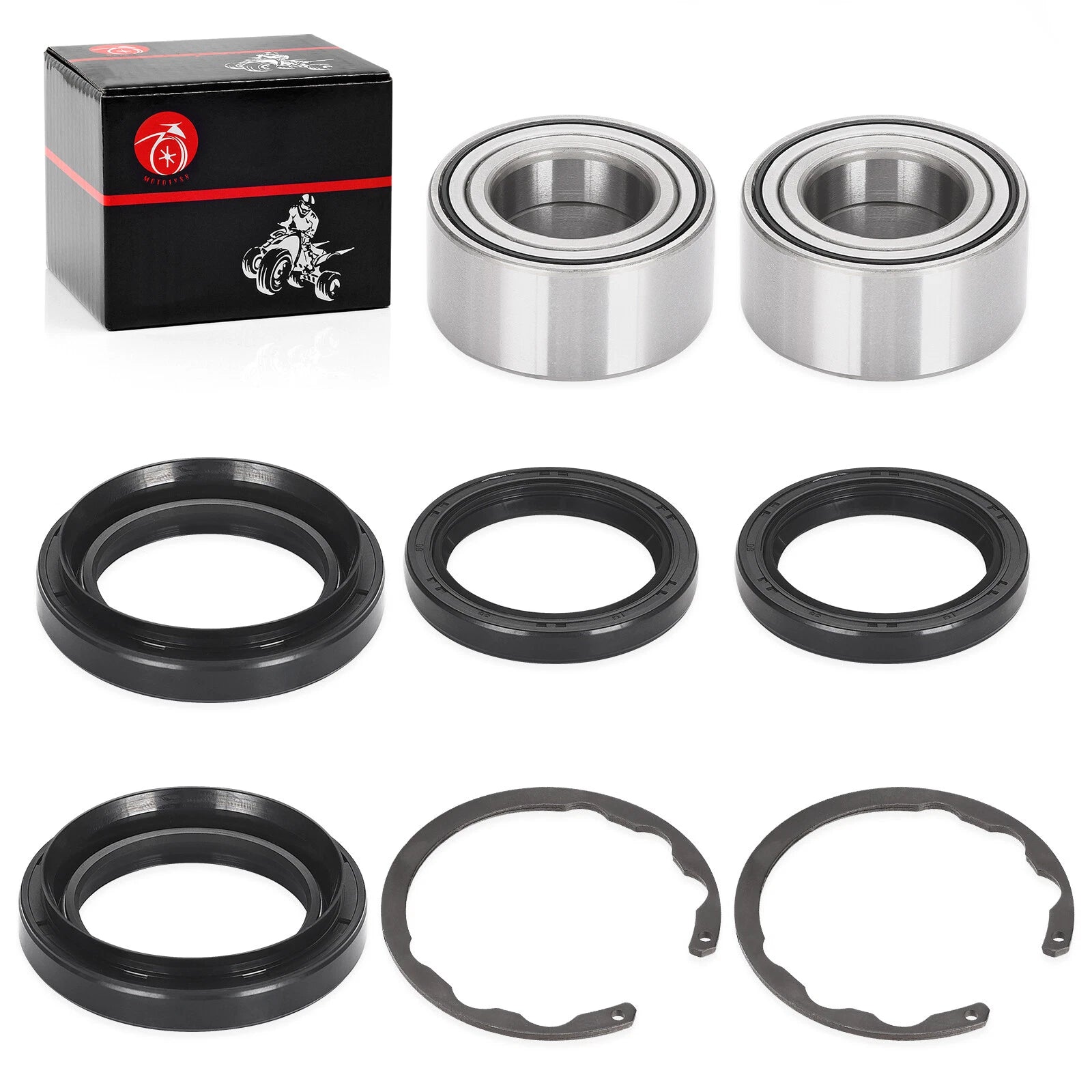 Front Rear Wheel Bearing Circlip for Kawasaki Bayou 300 400 Prairie 300 400