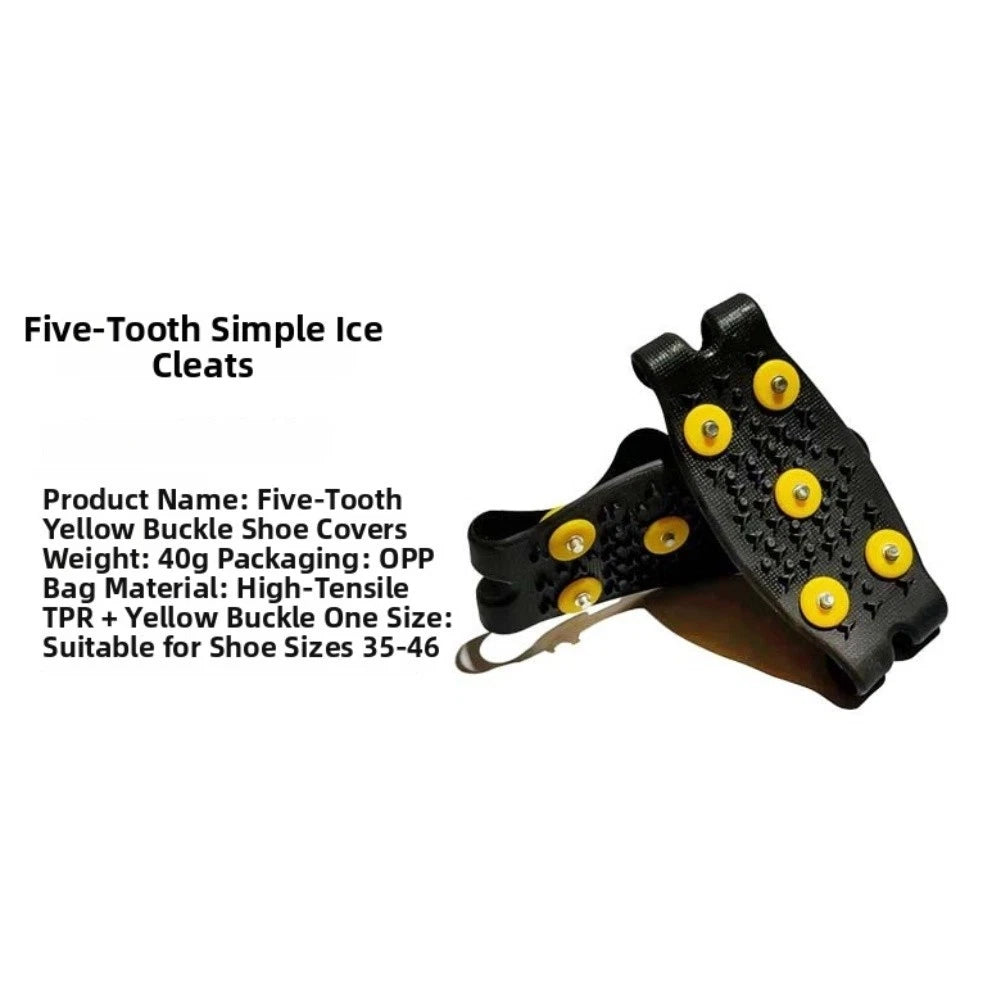 Steel Stud Shoe Covers for Outdoor Use on Snow and Ice Roads