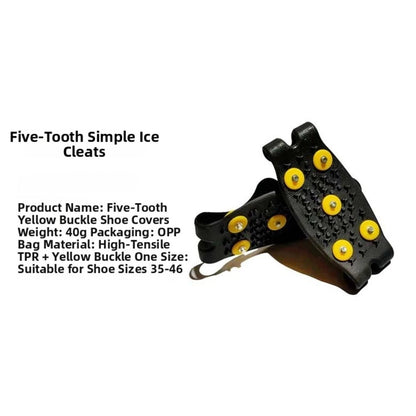 Steel Stud Shoe Covers for Outdoor Use on Snow and Ice Roads