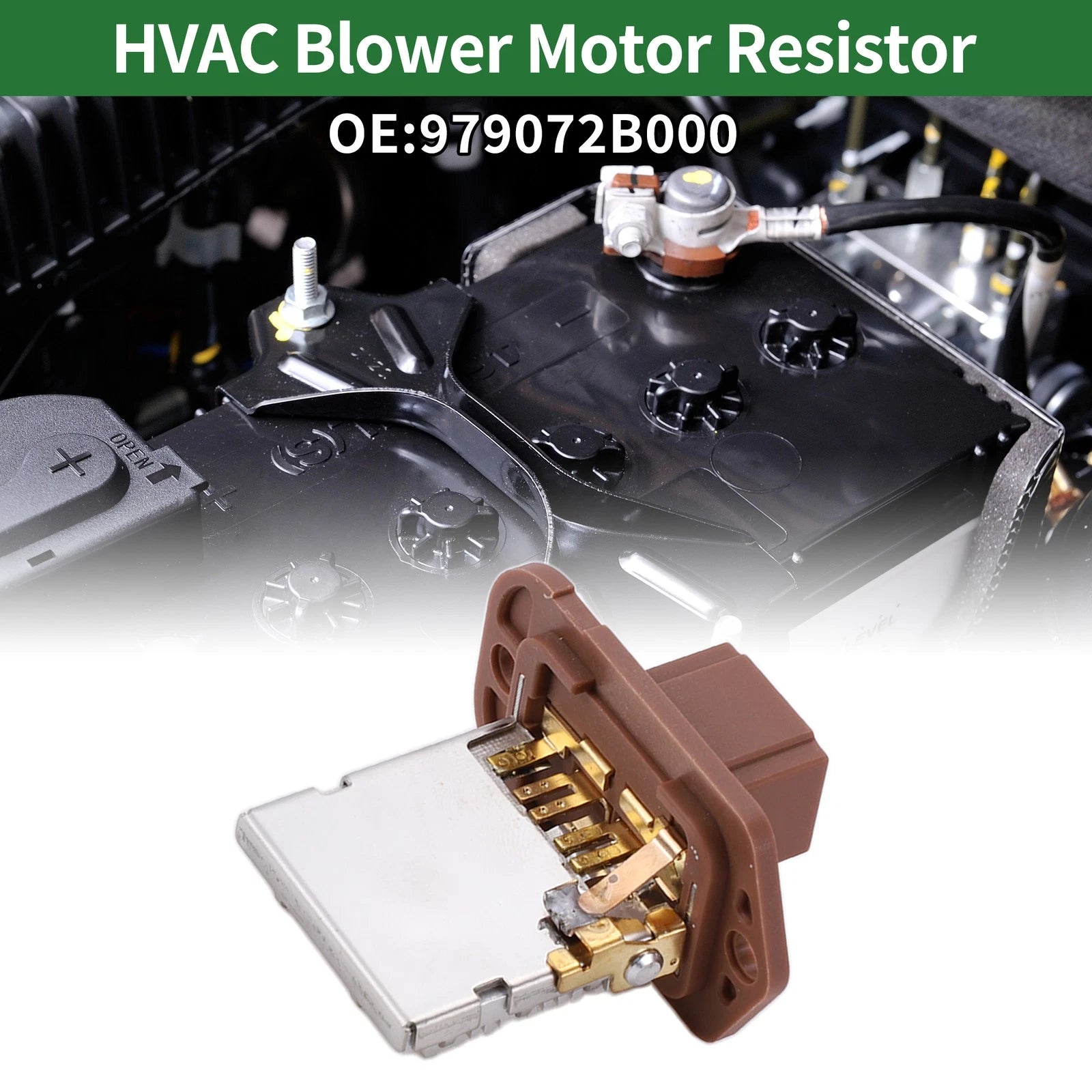 HVAC Blower Motor Resistor OEM Replacement for Hyundai Santa Fe (2005–2012)