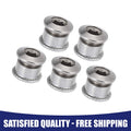 Chainring Nuts Steel Bicycle Chain Ring Bolts Universal Set for 5pcs (—)