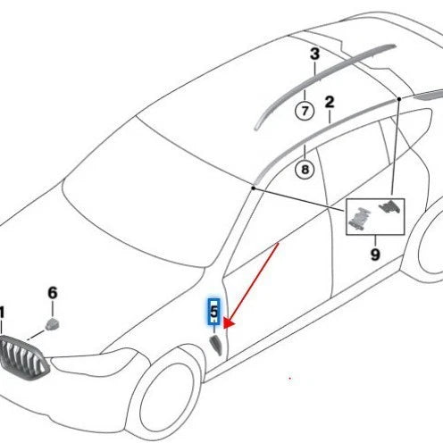Fender Trim for BMW X5 G05 (2019–2020)