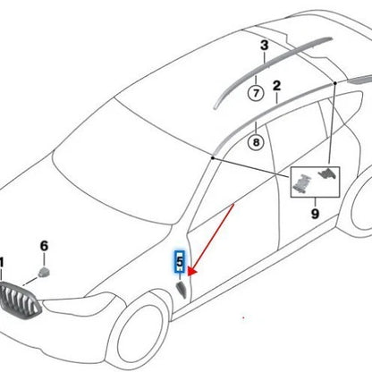 Fender Trim for BMW X5 G05 (2019–2020)
