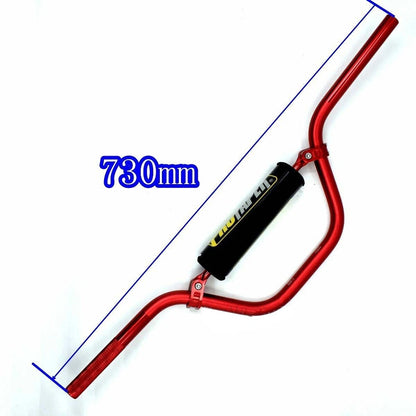 Handle Bar + Bar Pad for Dirt Pit Bike ATV (70CC–250CC) 22mm Red