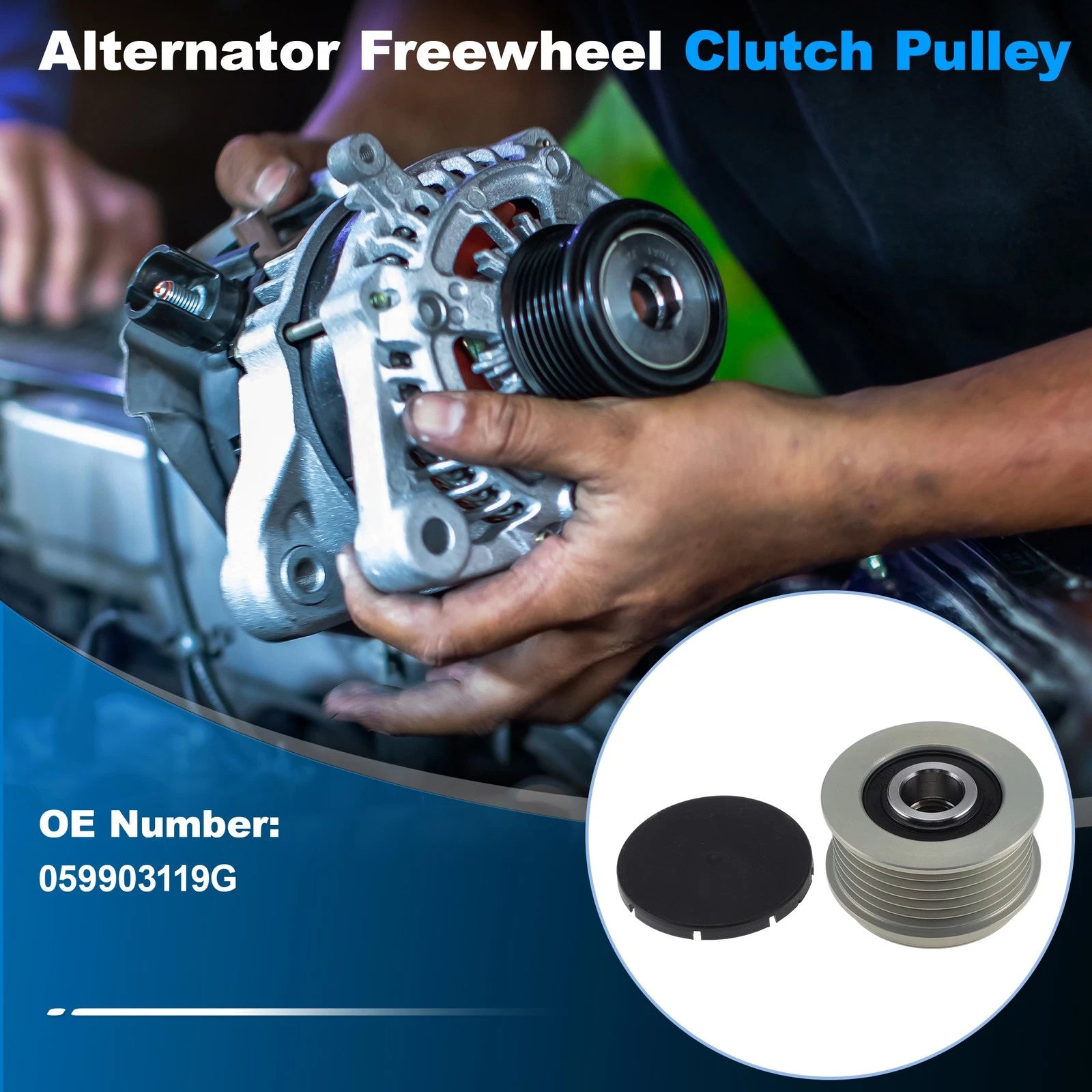 Alternator Freewheel Clutch Pulley for Audi A6 Quattro (2009–2015)