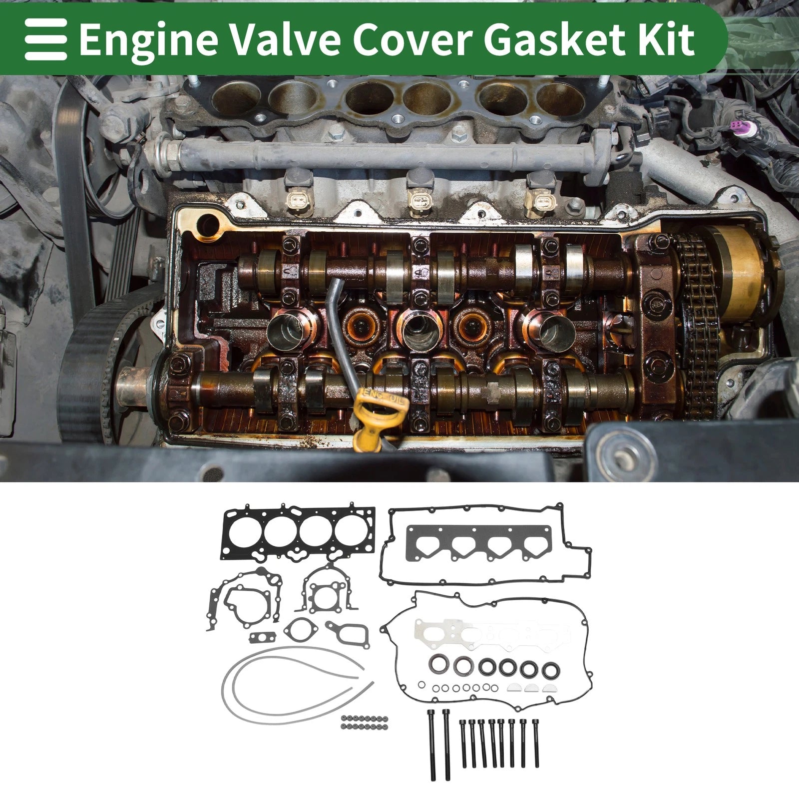 Engine Valve Cover Gasket Kit for Hyundai Elantra 2.0L (2008–2012)