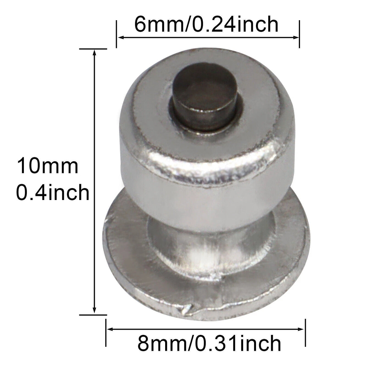 100pcs Anti-Slip Screw Studs for Car SUV ATV Snow Tires 8x10mm