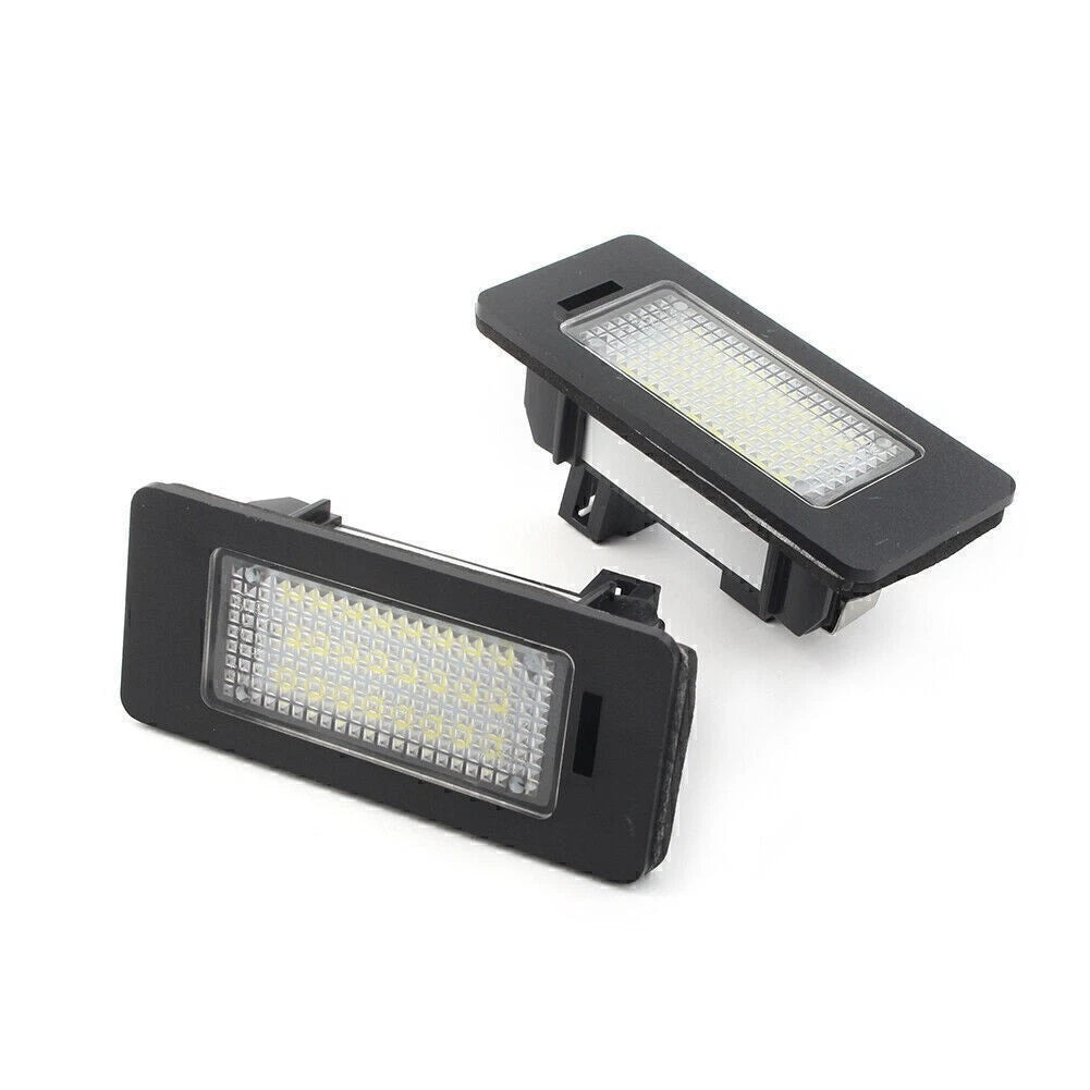 2X LED License Plate Lamps Decoder for Porsche Cayenne Touareg (2018)