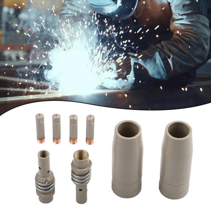 8PCS MIG Welding Replacement Parts for 15AK Torch Non-Stick Coating