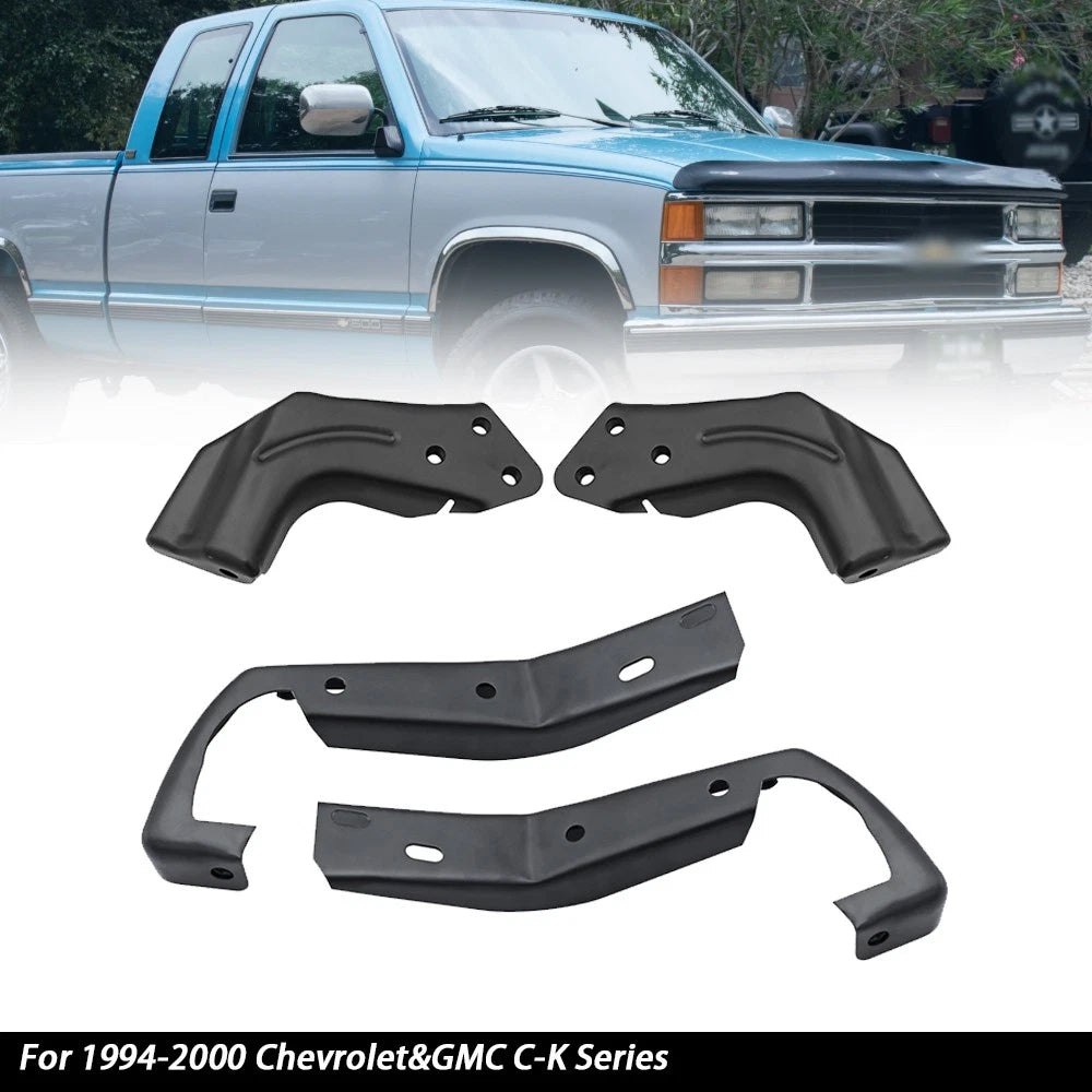 Set of 2 Front Bumper Brackets for Chevrolet GMC C-K Series (1994–2000)