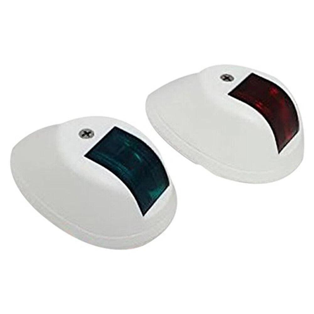 2X Boat Navigation Side Light Nylon Housing Green & Red