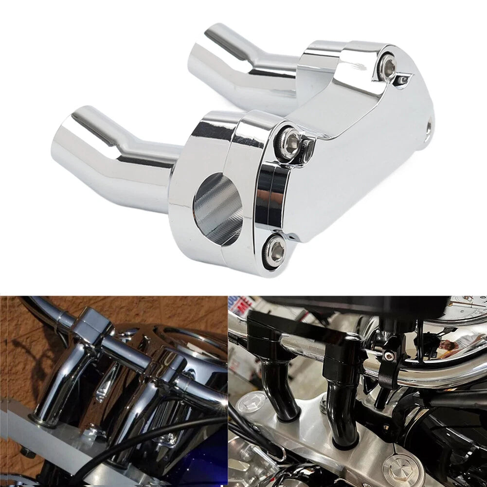 3.5" Handlebar Riser Top Clamp Chrome for Harley Sportster XL (2004–2023)