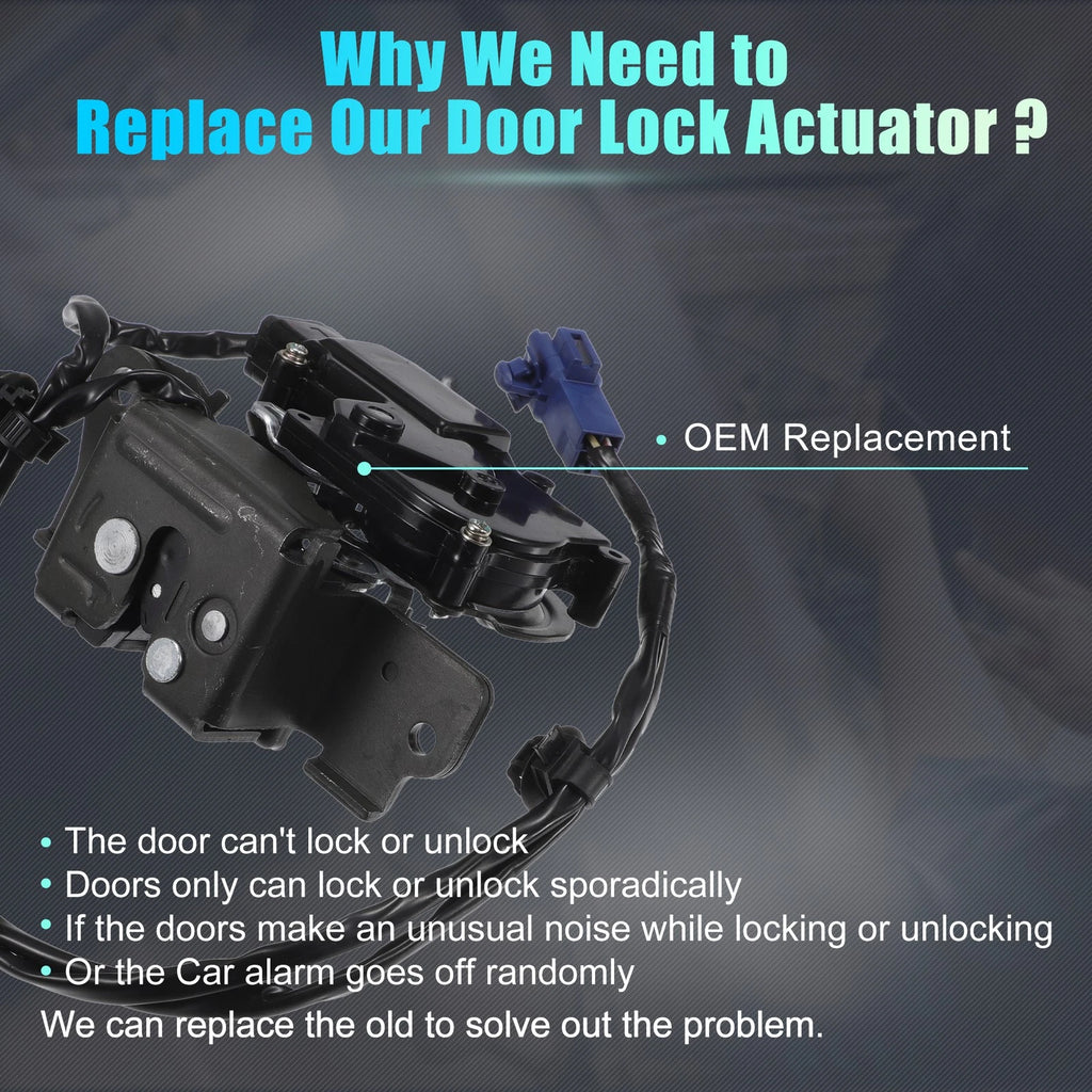 Rear Liftgate Door Lock Actuator with Cable for Toyota Prius (2010–2015)