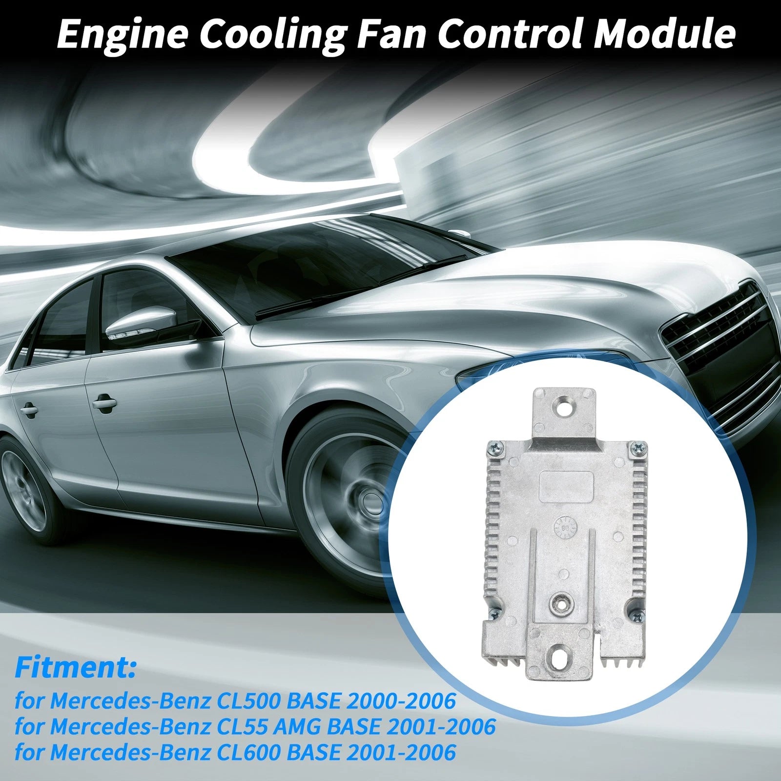 Engine Cooling Fan Control Module Replacement for Mercedes-Benz CL500 (2000–2006)