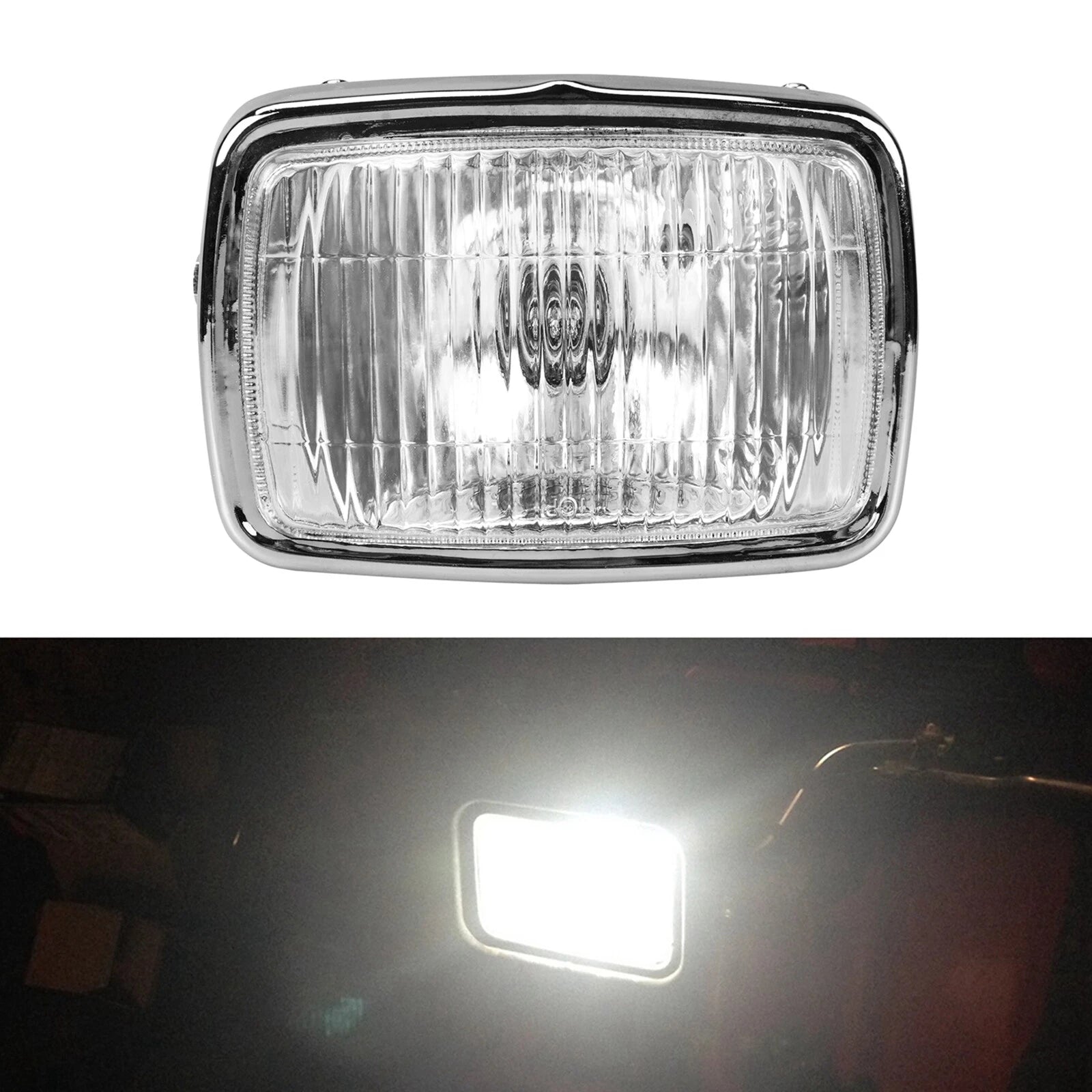 12V Square Front Headlight Assembly for Honda ATC110 ATC200S (1981–1985)