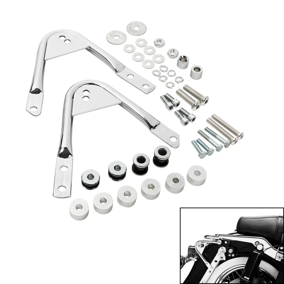 Detachable Luggage Rack Docking Hardware Kit for Harley Touring FL (1997–2008)
