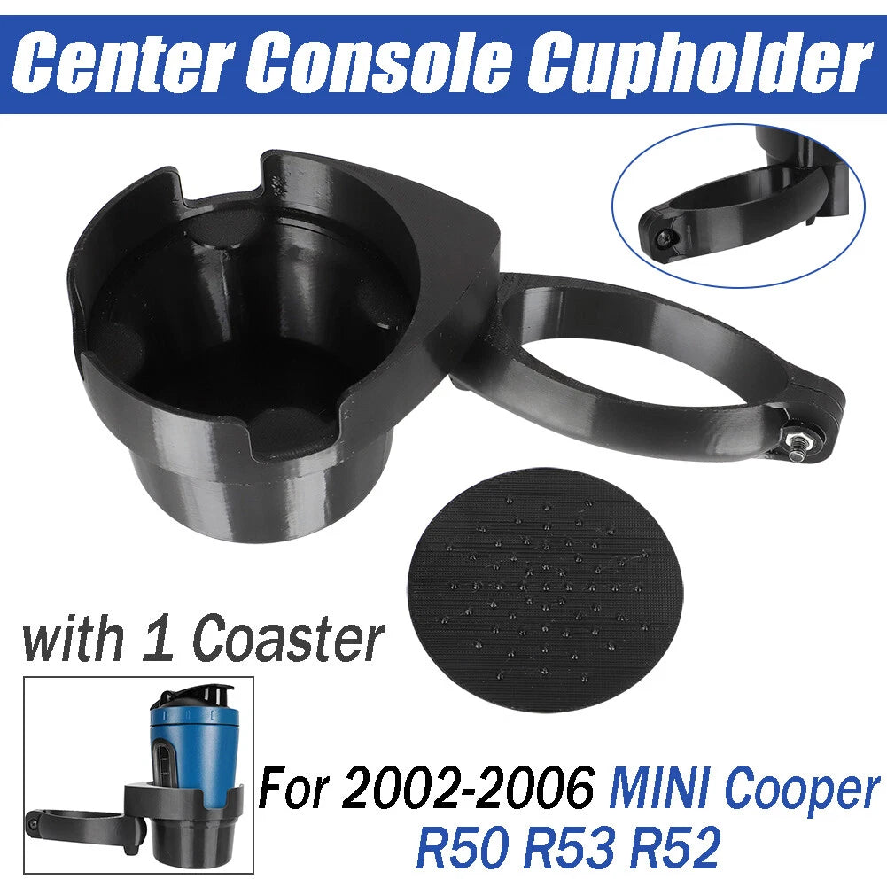 Center Console Cup Holder with Coaster for MINI Cooper S (2002–2006)