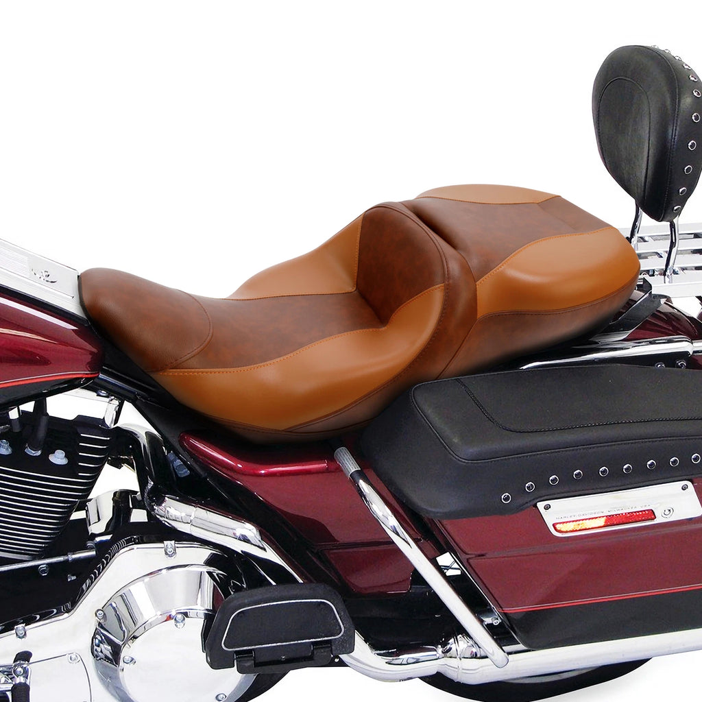 Passenger Seat for Harley Electra Glide FLHT (1997–2007) Brown Coffee